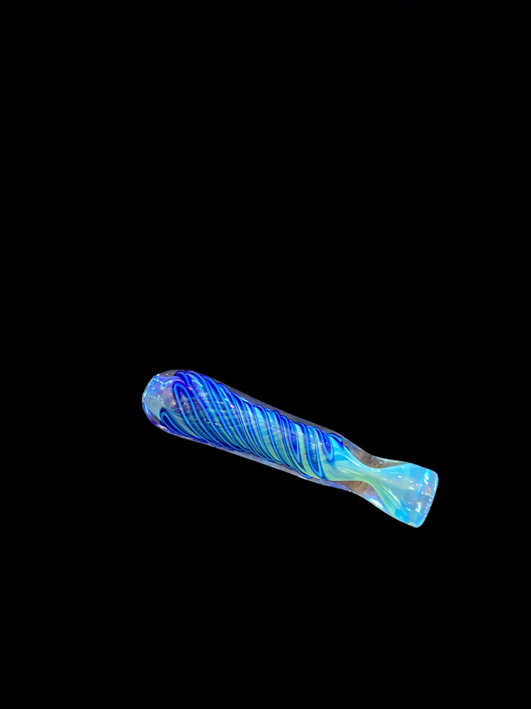 Blue Swirl Chillum - Image 2