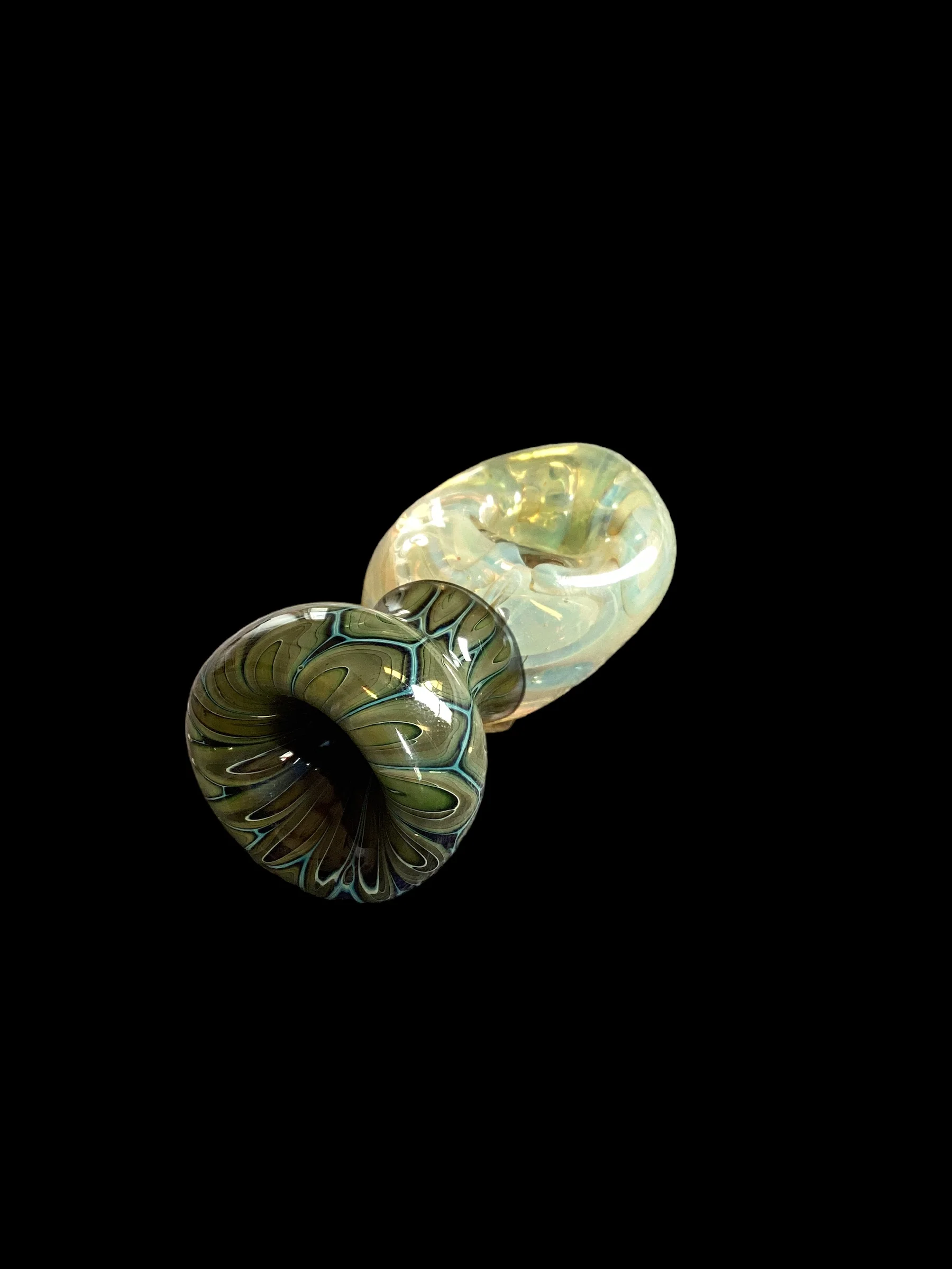 Fumed Donut Chillum Green Bowl - Image 3