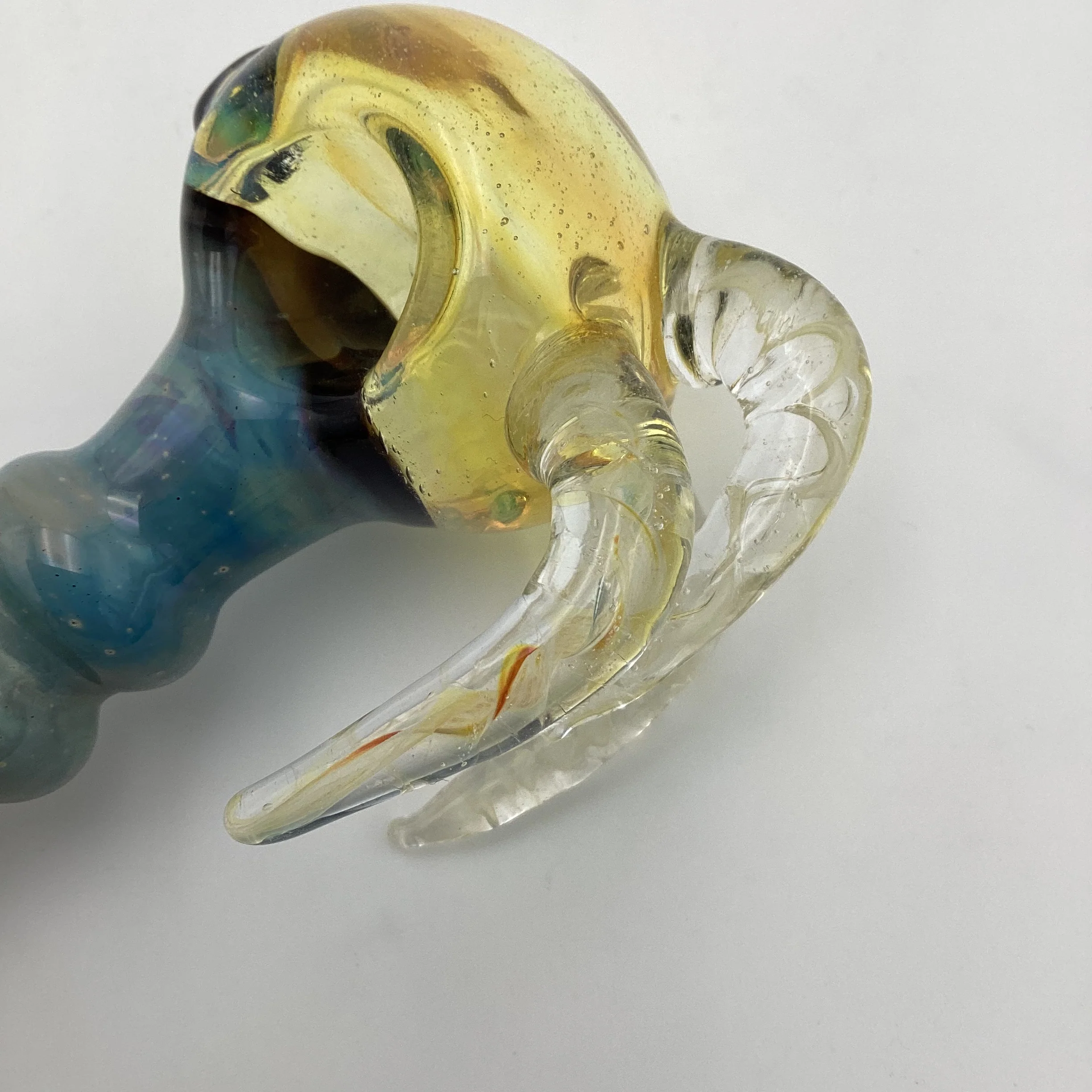 Fumed Horn Hand Pipe - Image 2