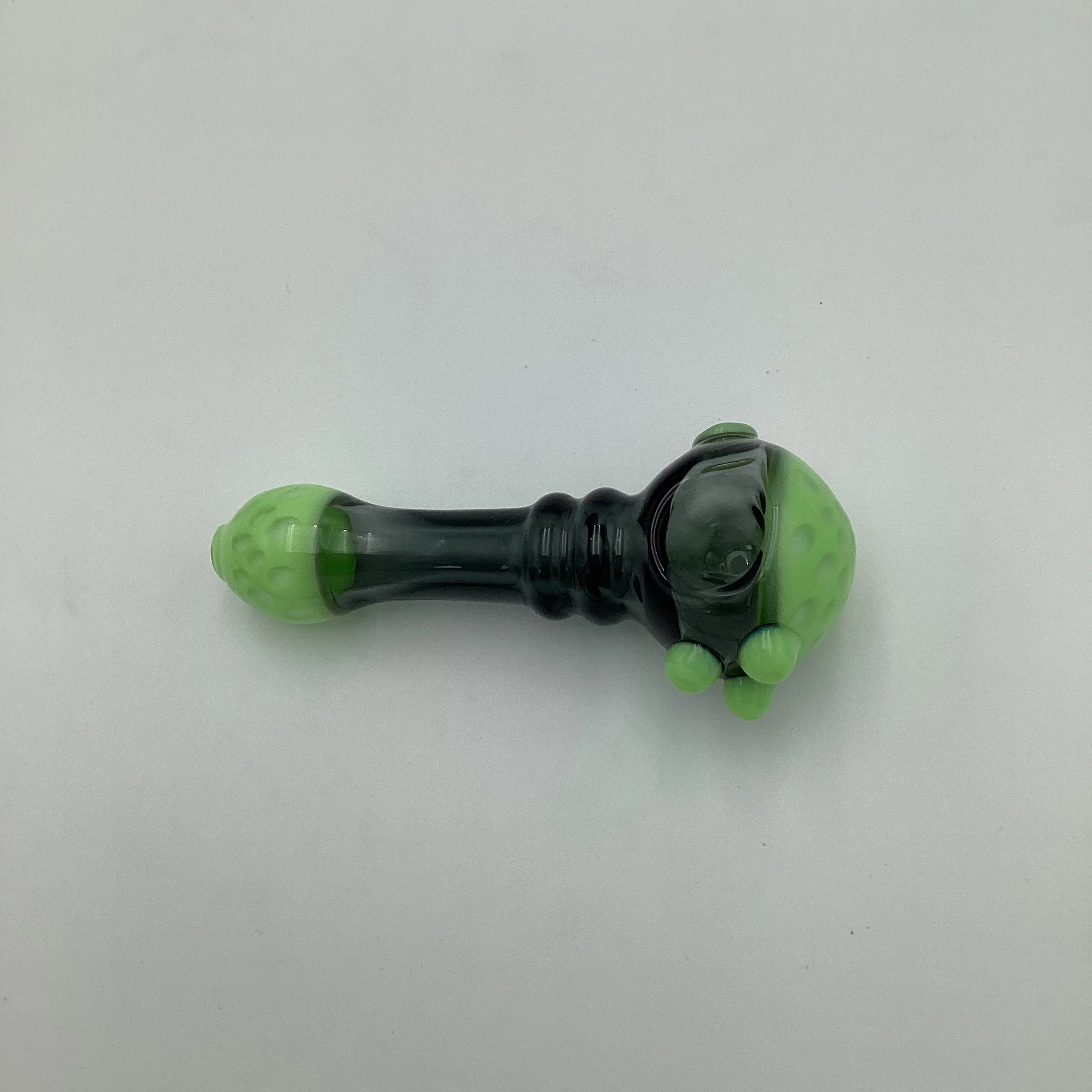 Green Clear Bubble Hand Pipe