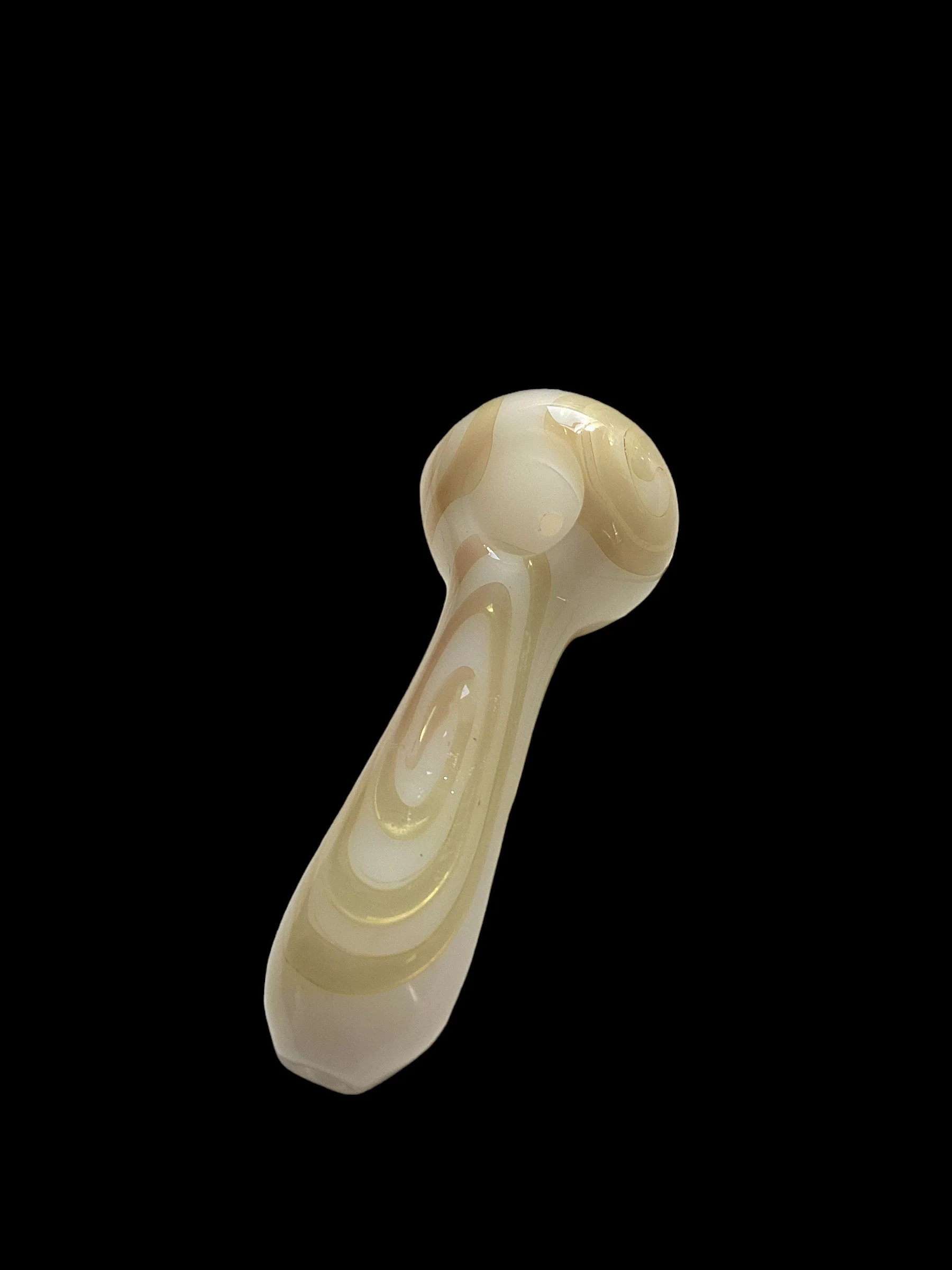 Swirl Hand Pipe White and Cream - Image 3