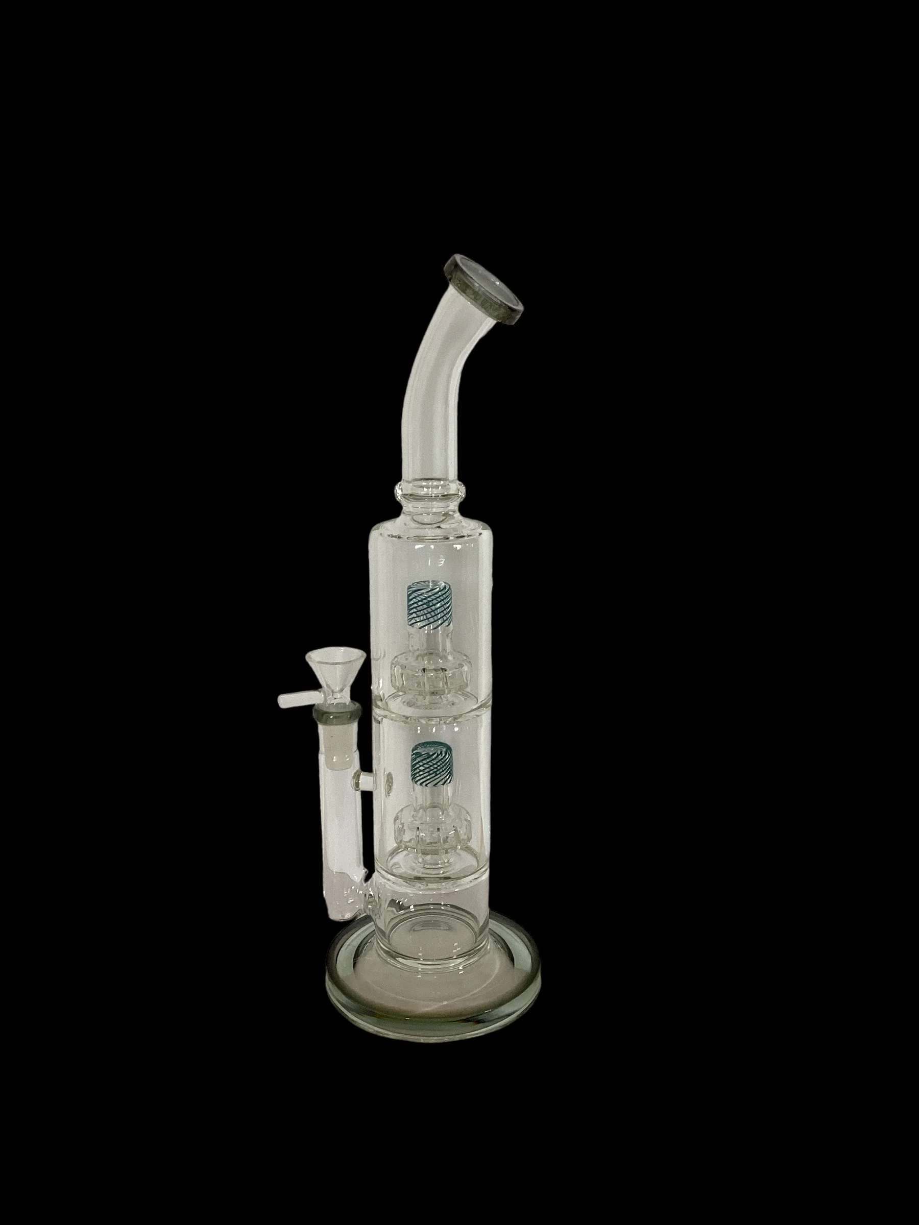 Double WigWag Circ Perc Water Pipe - Image 3