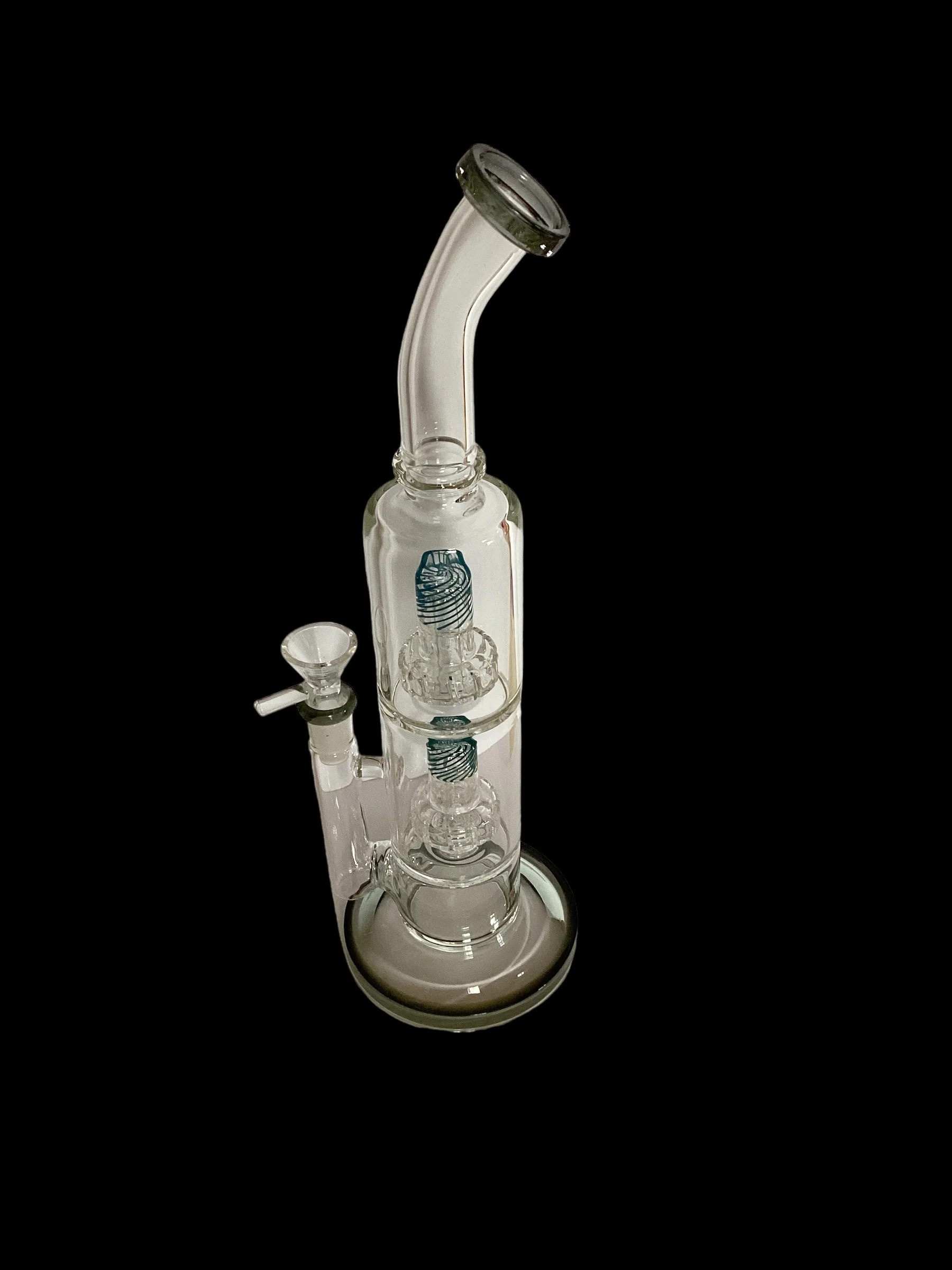 Double WigWag Circ Perc Water Pipe - Image 4