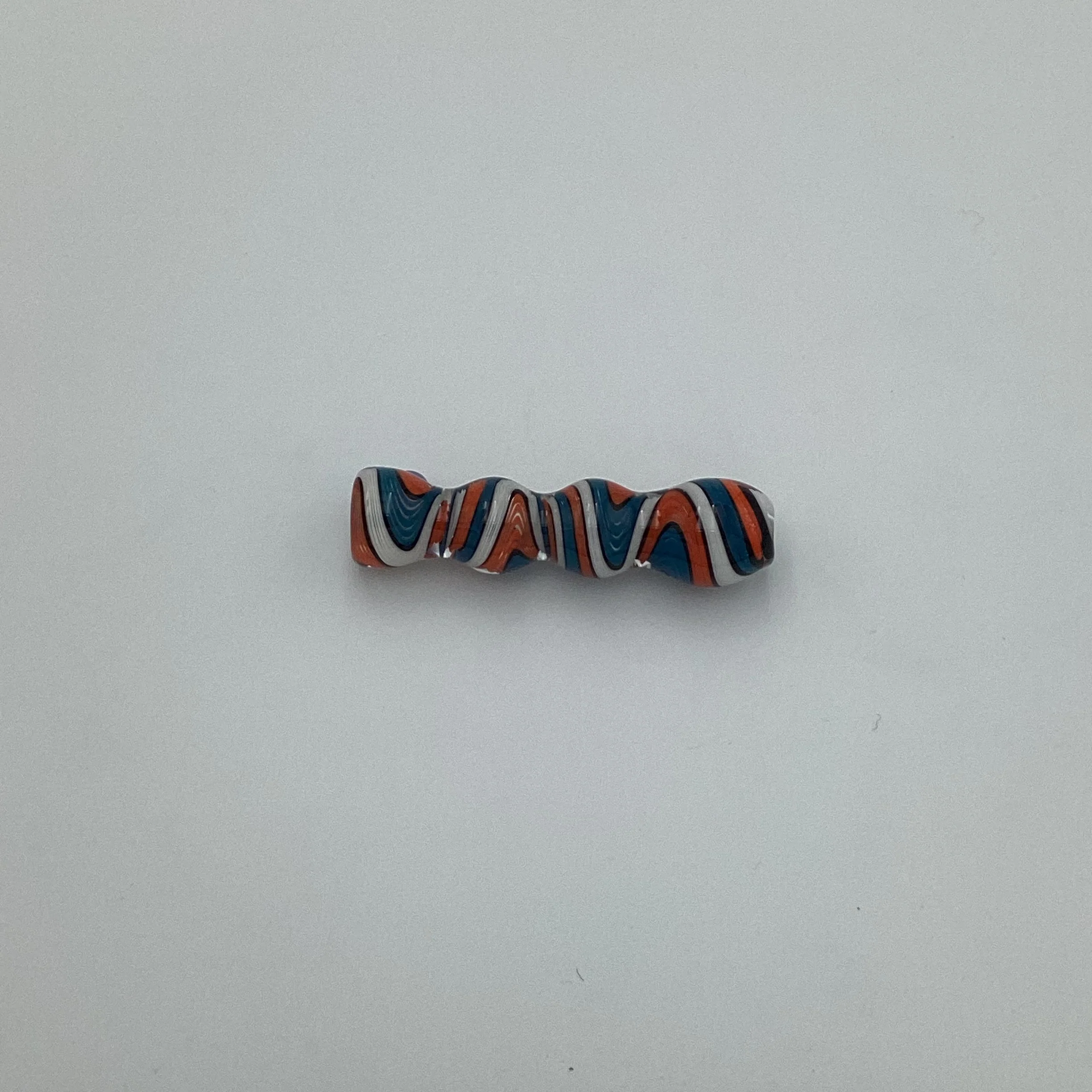 Orange and Blue Swirl Chillum