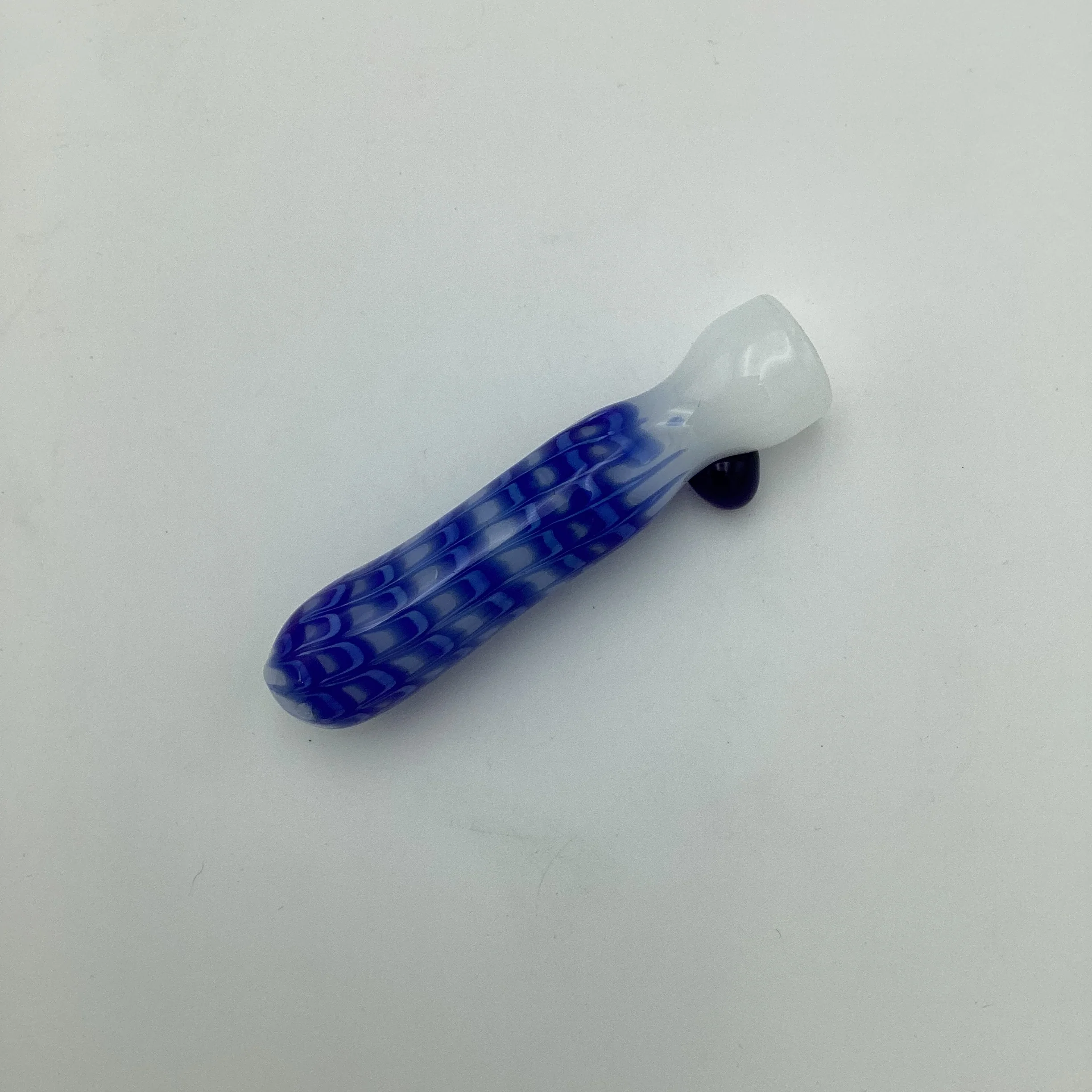 White and Blue Chillum